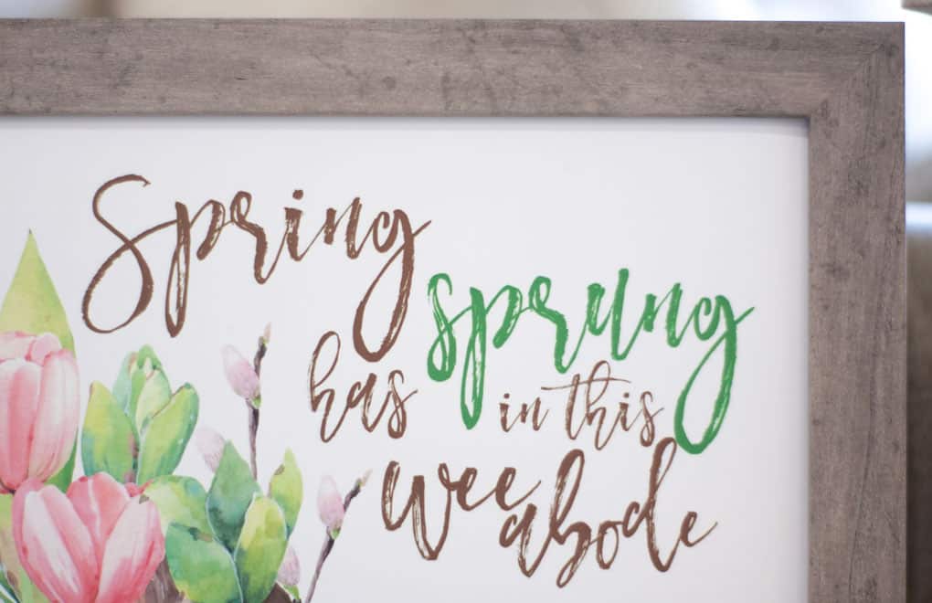 free spring printable wall art