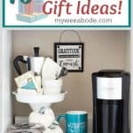 diy coffee station ideas for small spaces coffee station with coffee maker mug stainless steel canisters pumpkins cake plate with coffee accessories