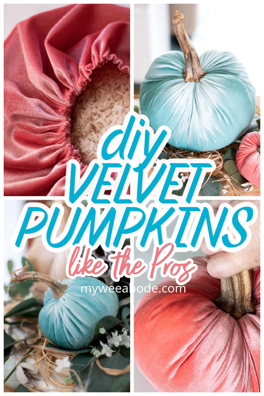 diy velvet pumpkins just like the pros