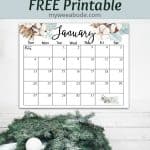 free 2019 watercolor calendar photos of monthly calendars on wood background