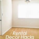 easy apartment decor hacks before and after photo of small living area