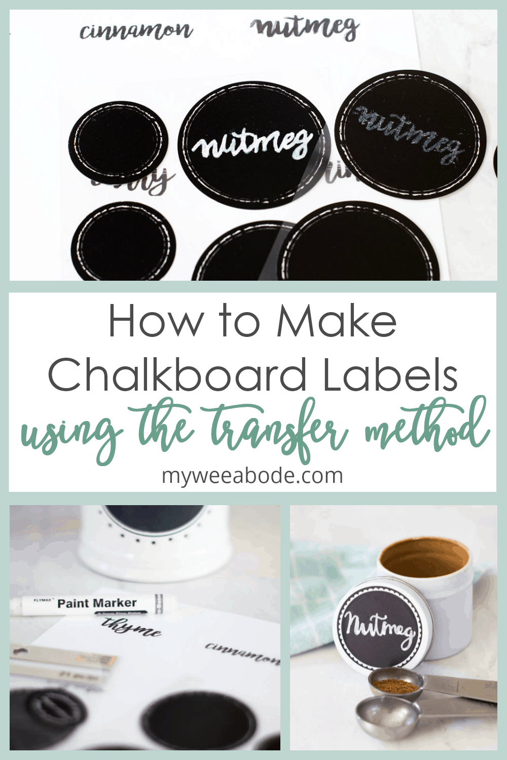 Chalkboard labels