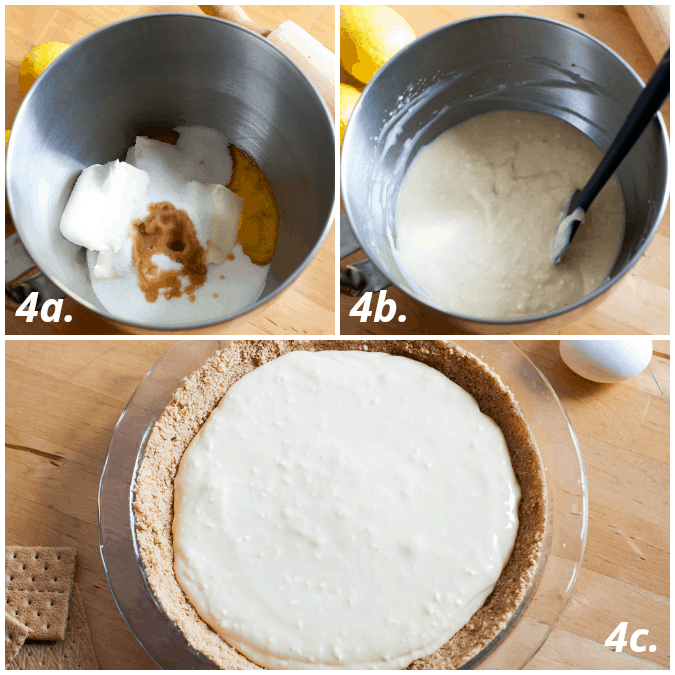 best lemon cheesecake steps for mixing filling