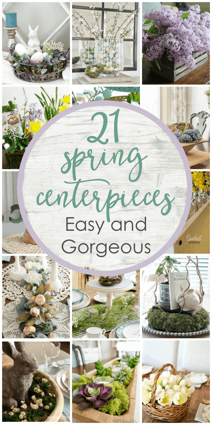 21 Easy and Lovely Spring Centerpieces