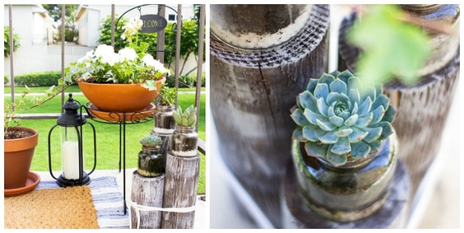 tuesday turn about summer coastal patio with terra cotta planters and succulents