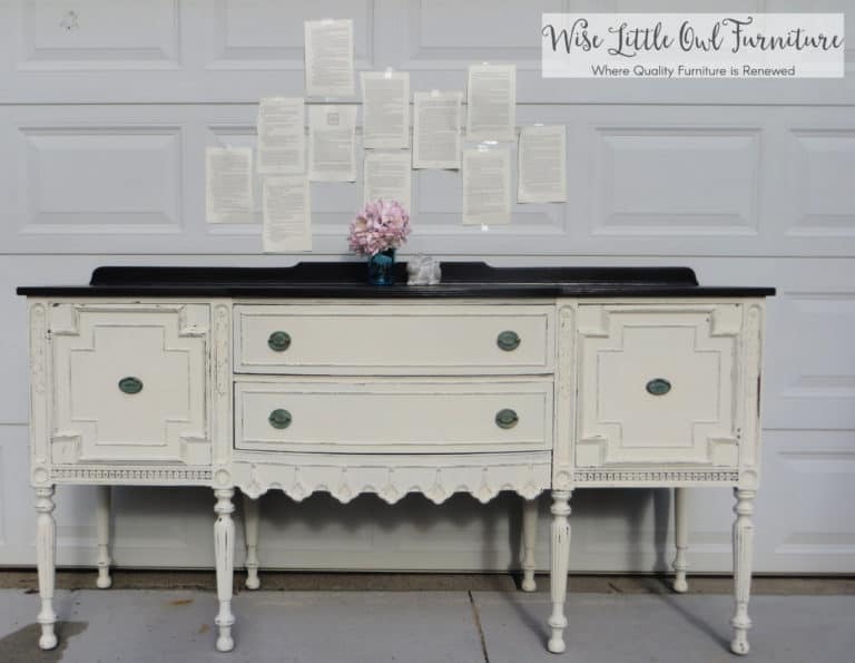 tuesday turn about easy projects cream colored buffet with dark top