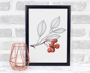 Minimalist Fall Watercolor Printables