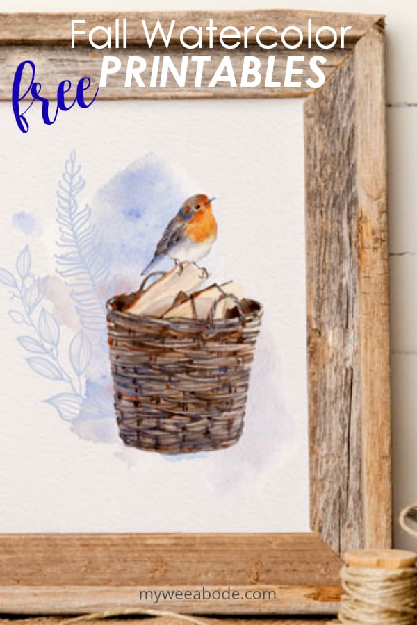 Minimalist Fall Watercolor Printables
