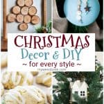 christmas decor and diy ideas collage of different christmas projects