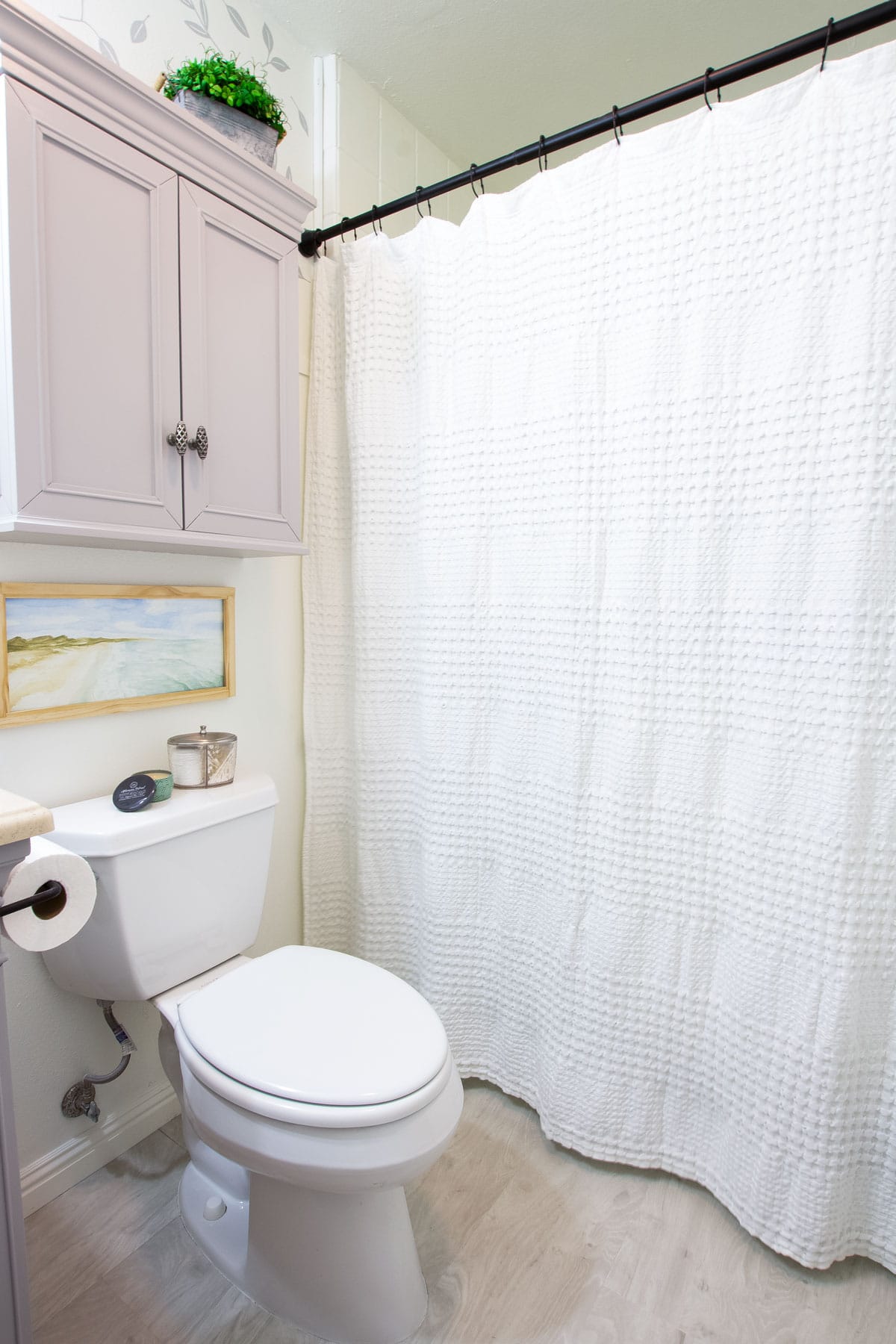shower curtain with new update tile