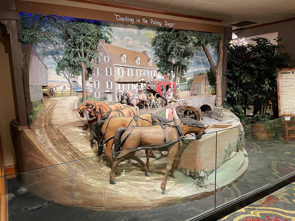 visiting lancaster county in the fall life-size amish diorama