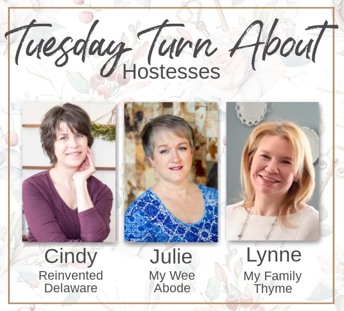 tuesday turn about link party hostess graphic
