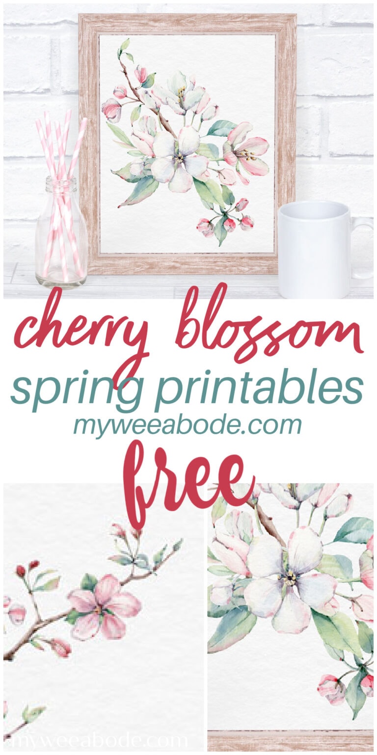 Free Spring Cherry Blossom Printables