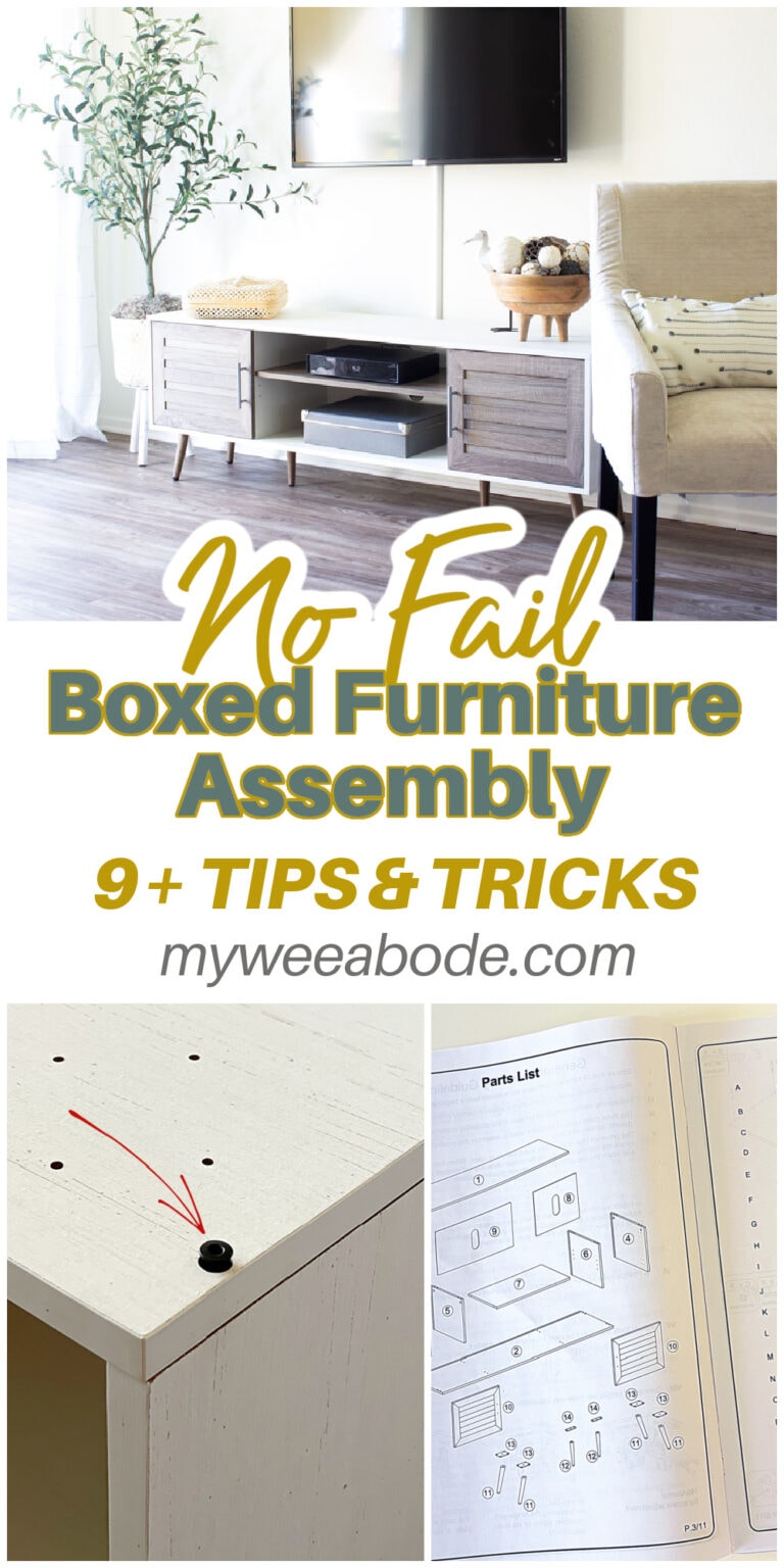9 Steps to No Fail Boxed Furniture Assembly