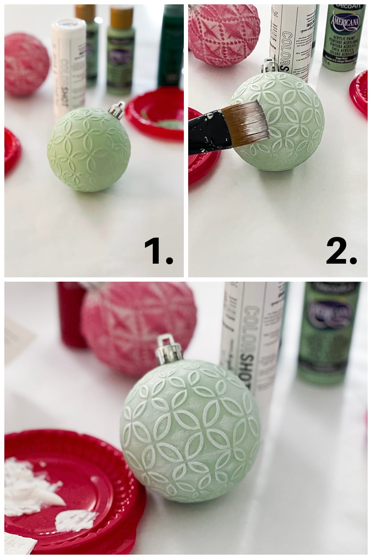 tutorial steps for painting ornaments