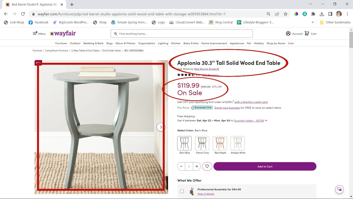 how to find the best price using search google lens image of table on computer screen with pricing info