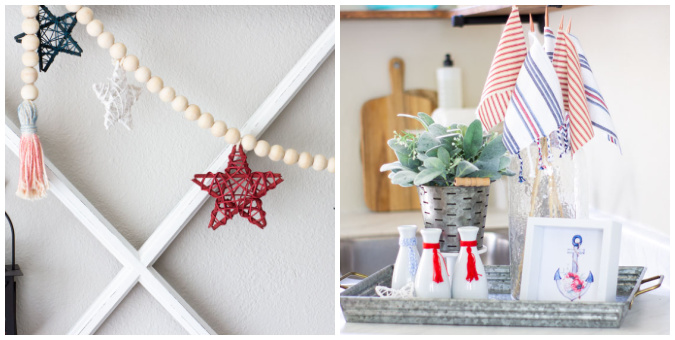 tuesday turn about 204 red white and blue collage of patriotic decor projects