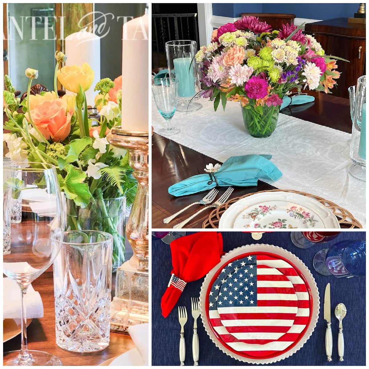 Tuesday Turn About #207 Summer Tablescapes