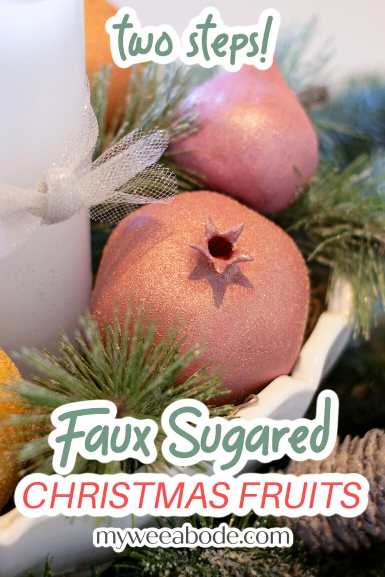How to Make Faux Sugar Coated Fruit with No Mess