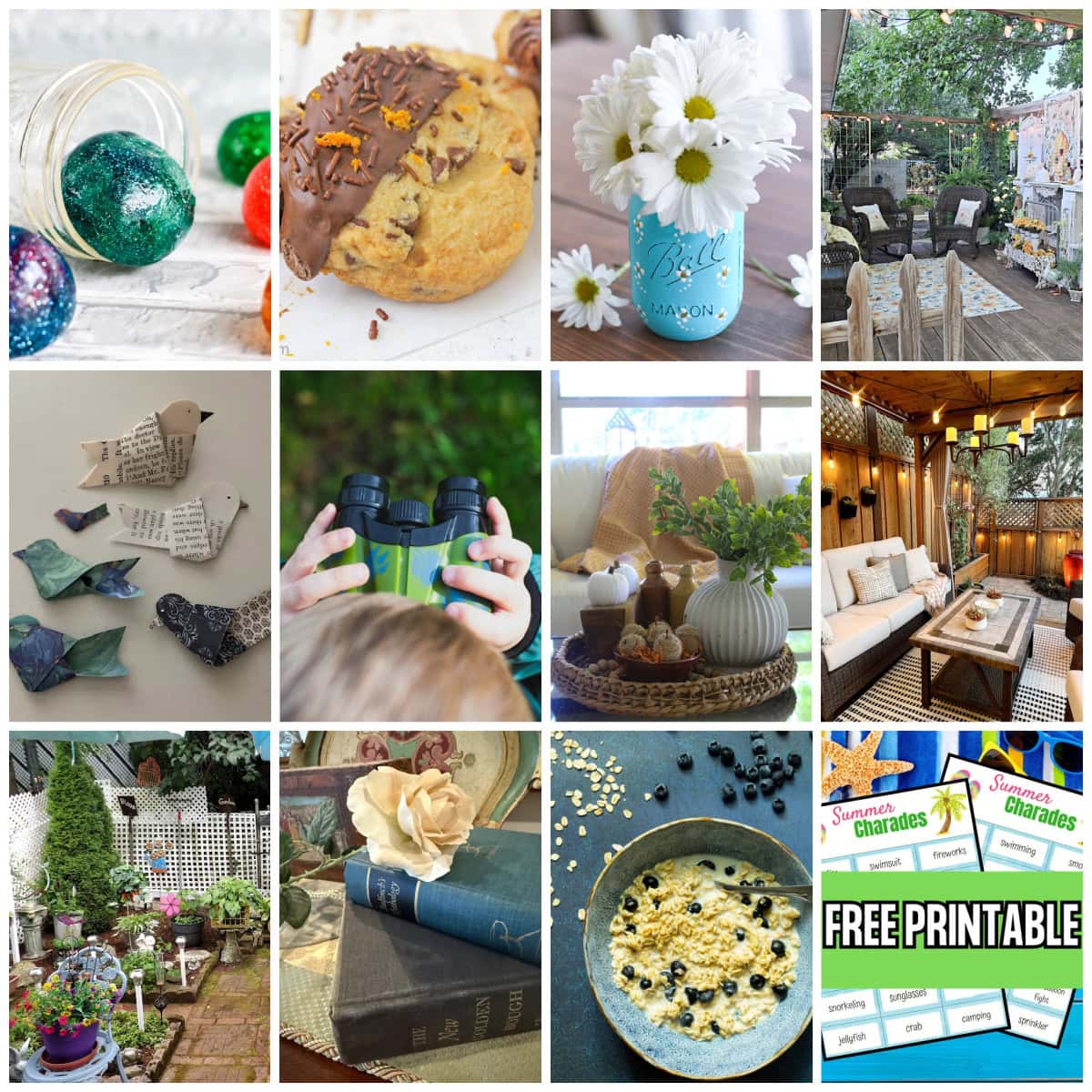 collage of summer projects