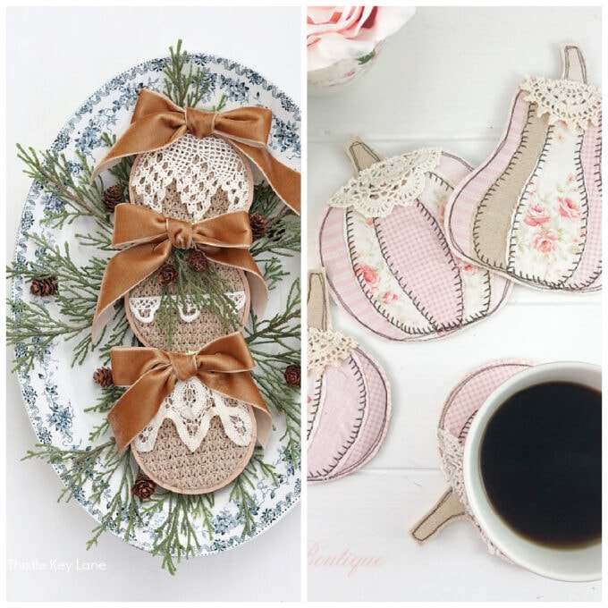 collage of fall projects