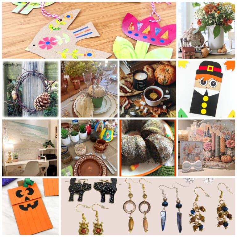 collage of autumn projects