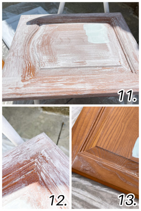 How to Paint Oak Cabinets with a Smooth Finish step-by-step images