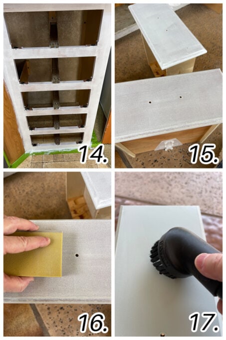 step-by-step images for painting smooth cabinets