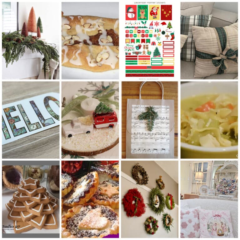 collage of seasonal projects