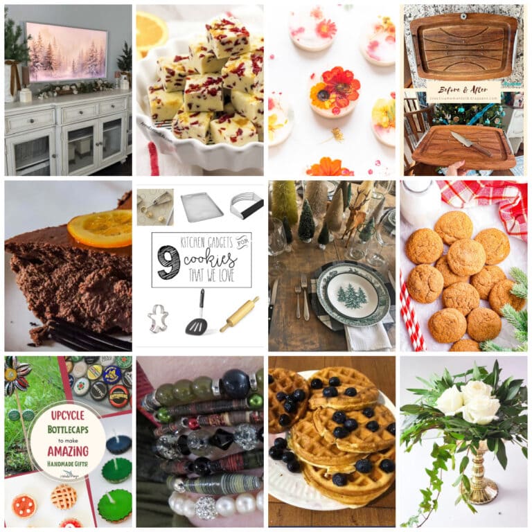 collage of seasonal decor and projects