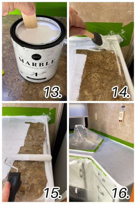 rv budget kitchen remodel marble counter steps of how to prep counters