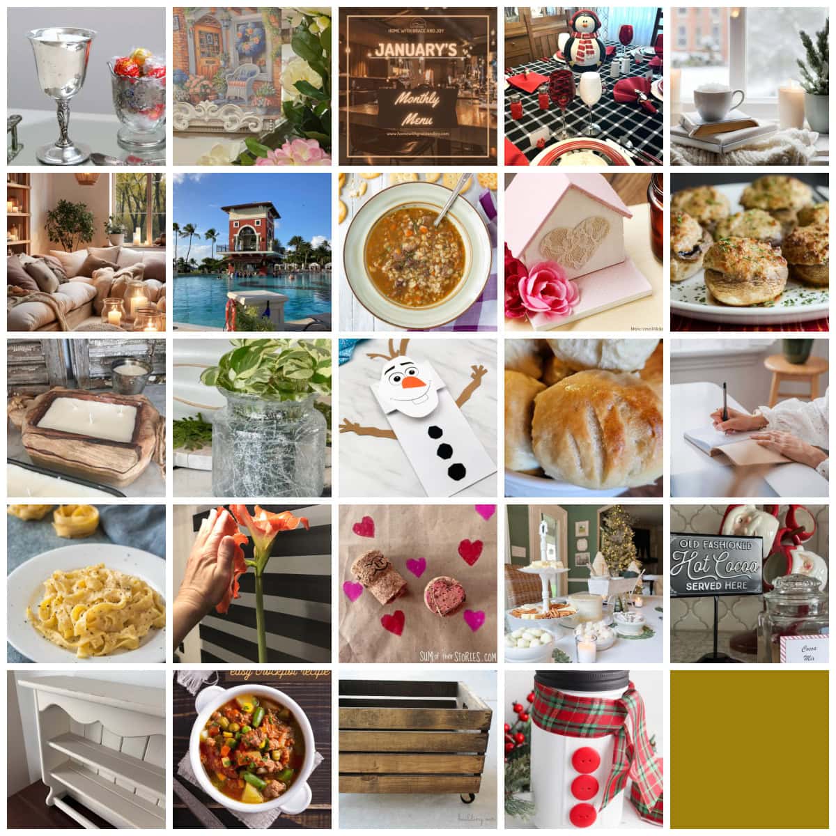 tuesday turn about 337 wintery wonders collage of winter and home projects