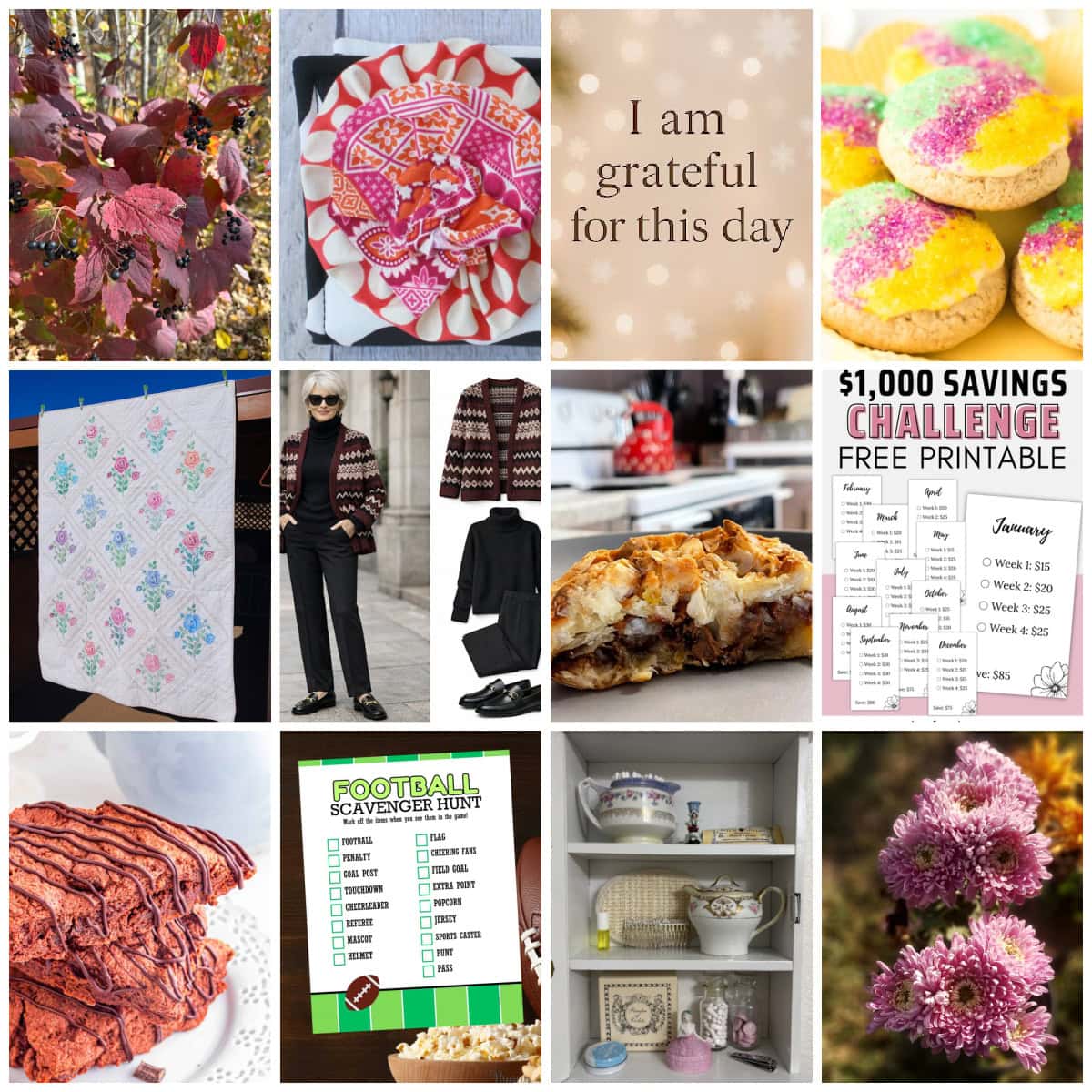 collage of winter projects and DIYs