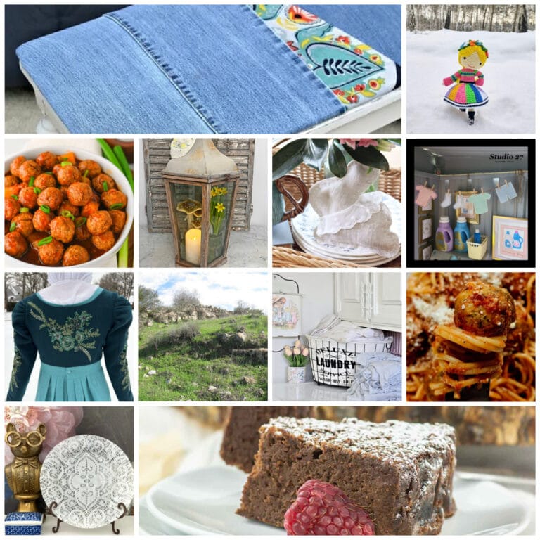 collage of spring and winter projects