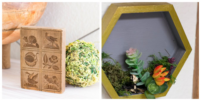 collage of spring projects and recipes