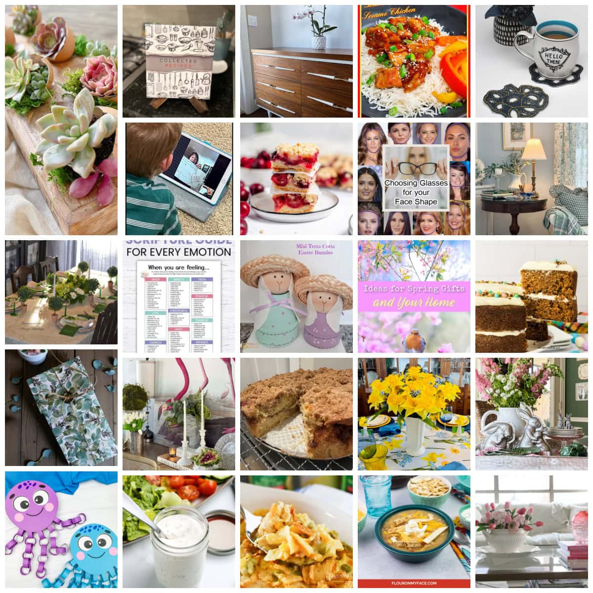 tuesday turn about 343 spring fling collage of spring projects and recipes