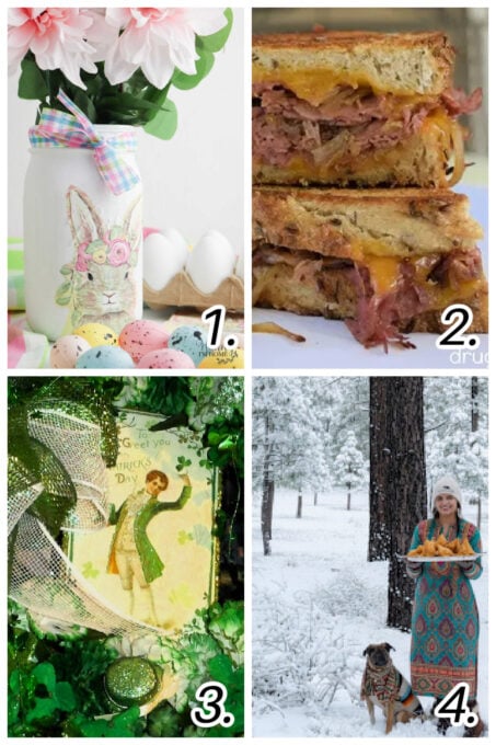 tuesday turn about 344 irish inspiration collage of spring and St. Patrick's Day projects and DIYs