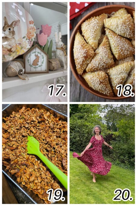 collage of Easter and spring projects and diys