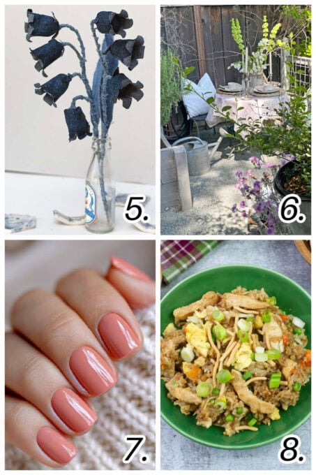 collage of spring projects